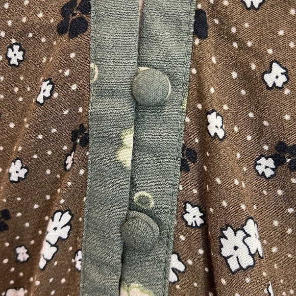 Free People Bella Blouse (NWT) Kelp Forest Combo size small - Picture 7 of 9